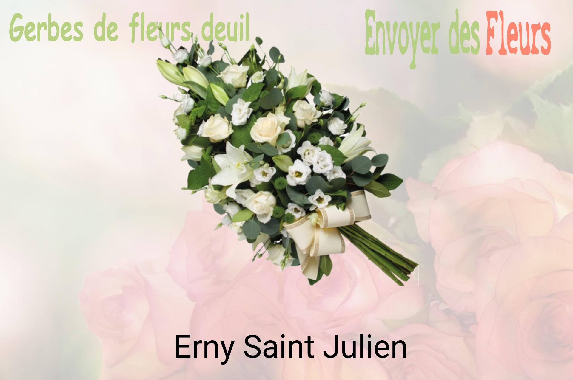Gerbe de fleurs de deuil livrée à Erny-Saint-Julien